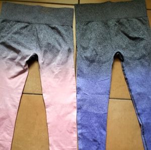 Bundle of gymshark ombre seamless leggings